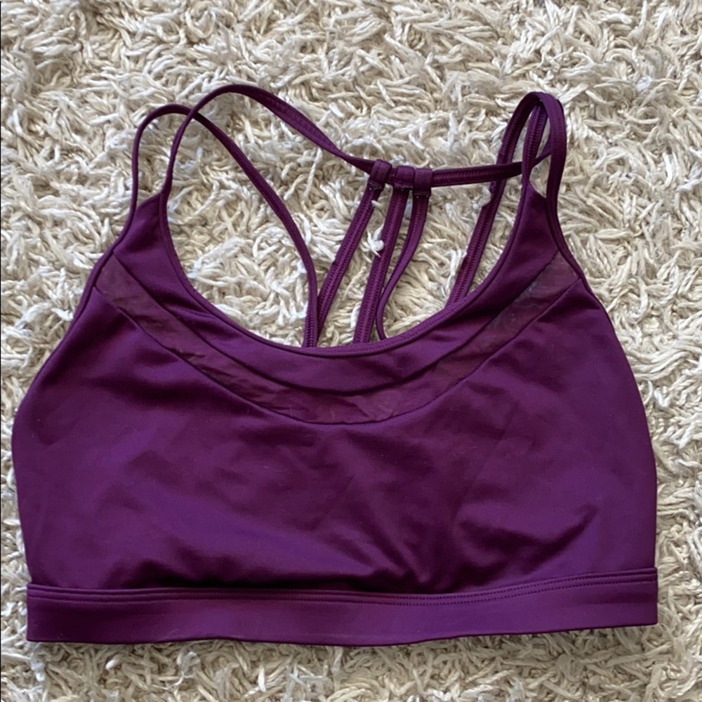 Vitoria secret purple strappy sports bra